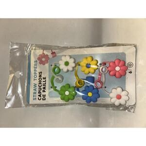 Stanley Straw Toppers Flowers Multi Color